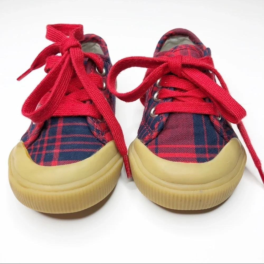 Gap Red Flannel Sneakers